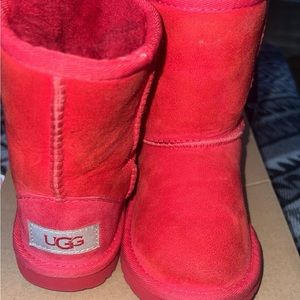Ugg boots worn a couple of times . Size 8C red toddler size
